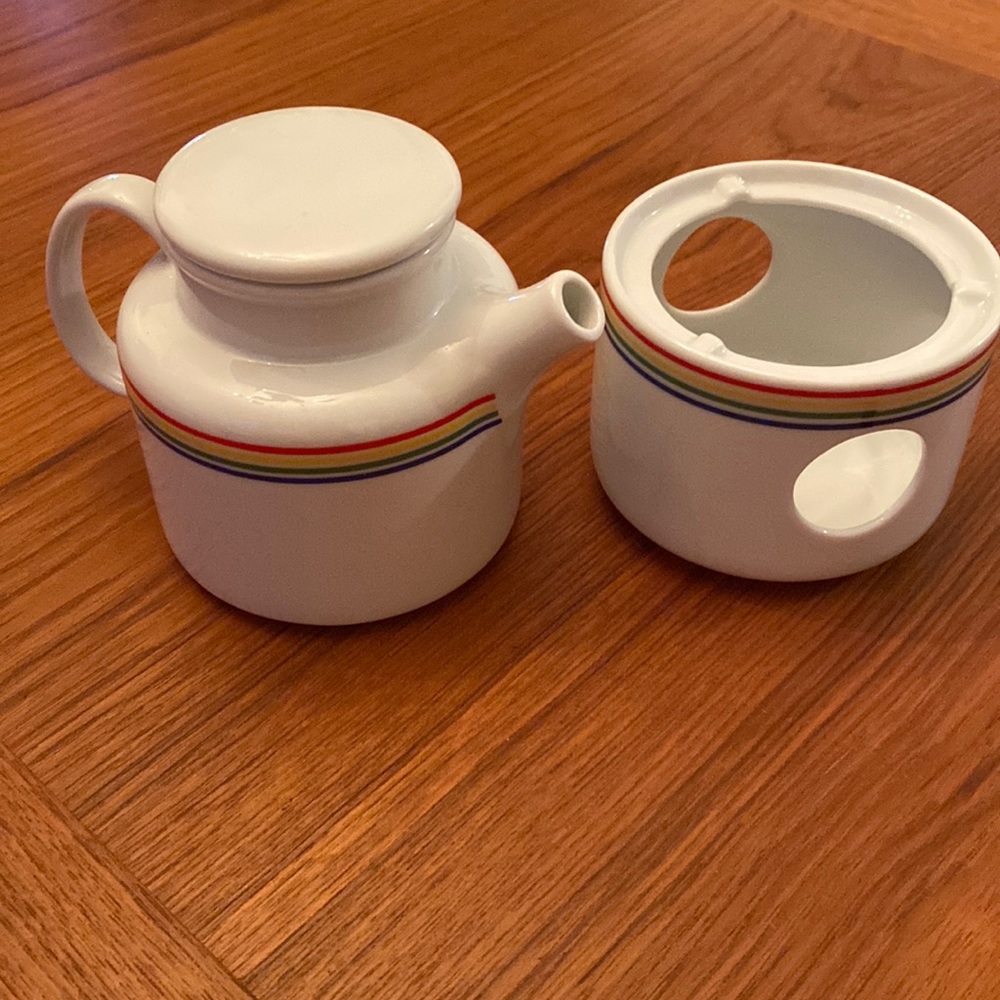 New Ceramic vintage candle and tea holder set